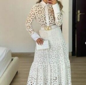 ZARA SHIRT WITH CUTWORK EMBROIDERY WHITE NEW SS22 SIZE S REF: 4786/250